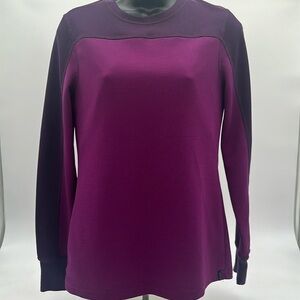 Koppen Long Sleeve Shirt Purple Thermal Waffle Knit Base Layer Women Size Medium